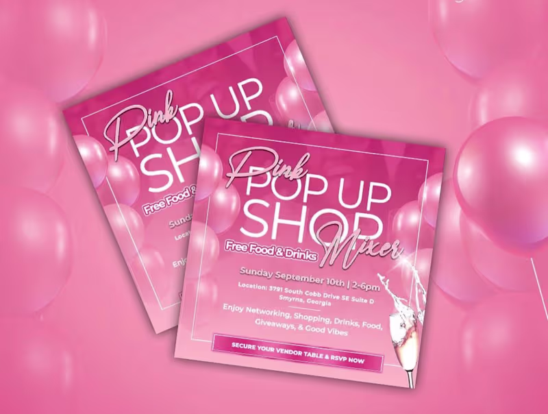 Cover image for Pop Up Shop Flyer | Content Creation