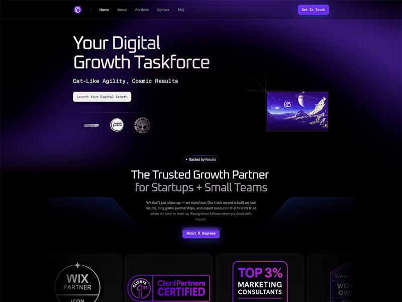Cover image for 6 Degrees Media Website Redesign
