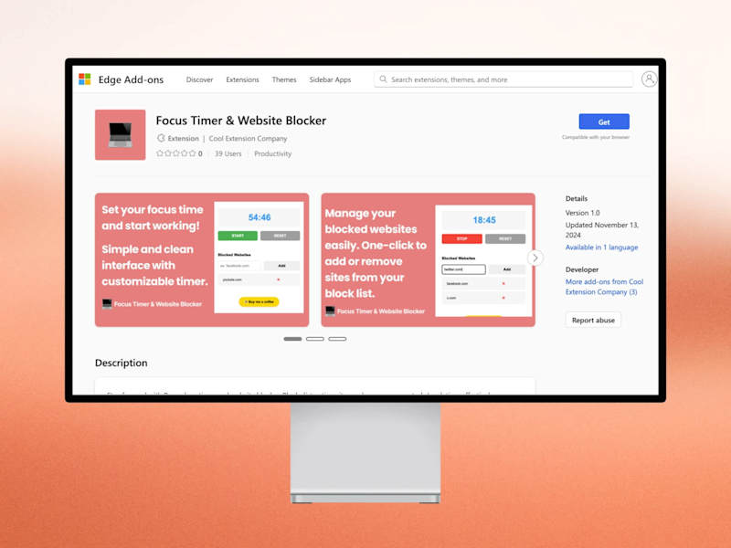 Cover image for Chrome Extension: Focus Timer & Website Blocker