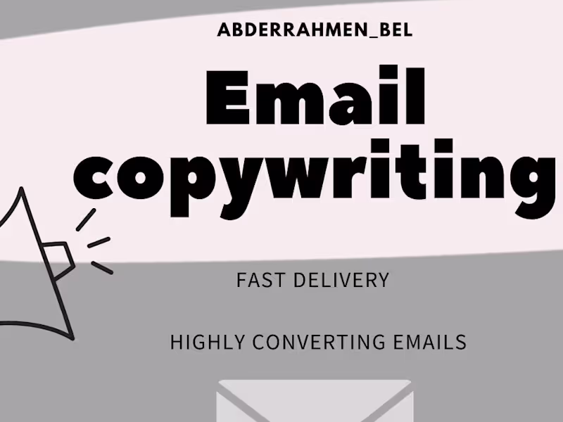 Cover image for  I will persuasive sales emails writing for your…