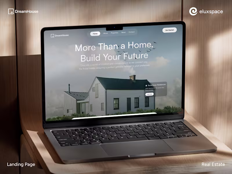 Cover image for Real Estate Landing Page Design & Framer Development