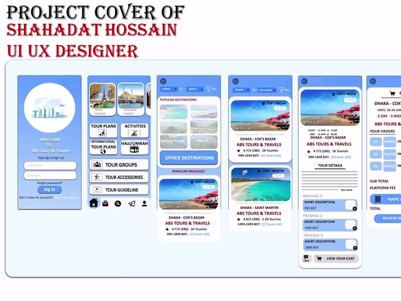 Cover image for Travel app design 
