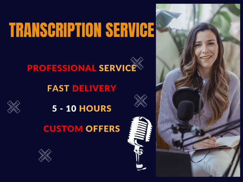 Cover image for I will transcribe video and do audio transcription in 10 hours