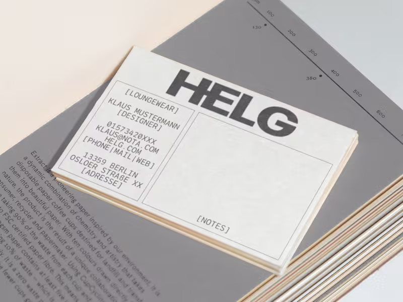 Cover image for HELG Logo Design for a fictional Brand 