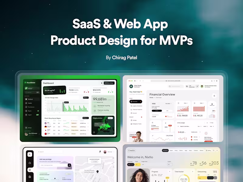 Cover image for SaaS and Web App Product Design for MVPs