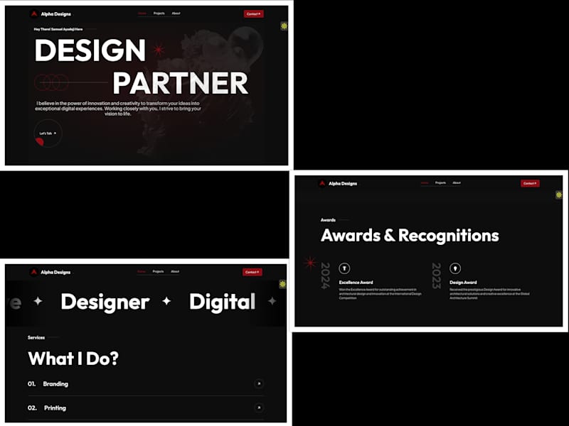 Cover image for Portfolio Website Development for Alpha Designs