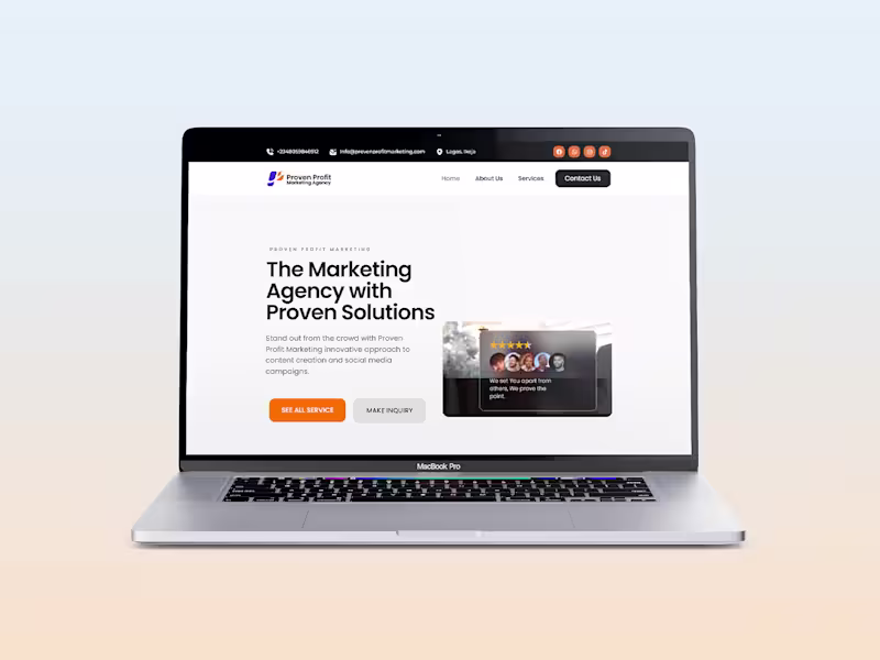 Cover image for Proven Profit Marketing Website Redesign