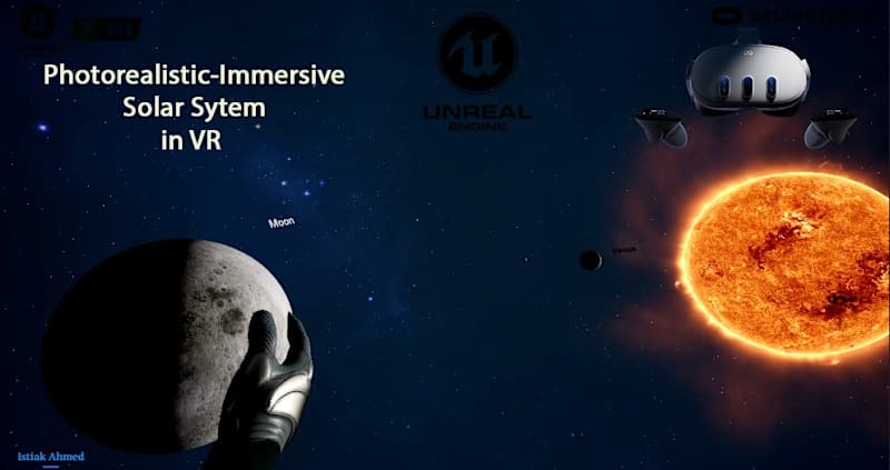 Cover image for Explore Solar System in VR Immersive Realistic Exploration