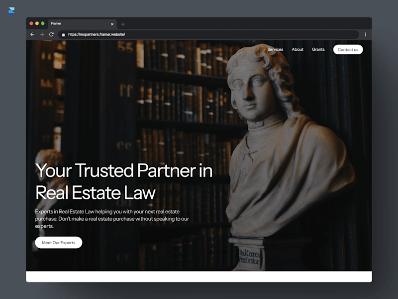 Cover image for Mo & Partners {Framer Template Customization}