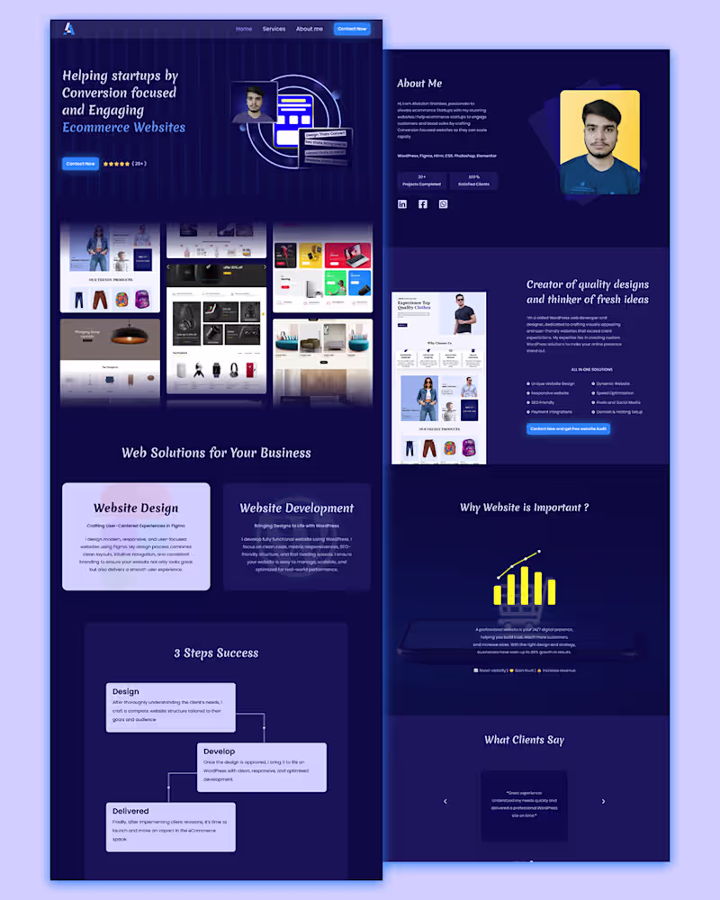 Cover image for Modern Portfolio website