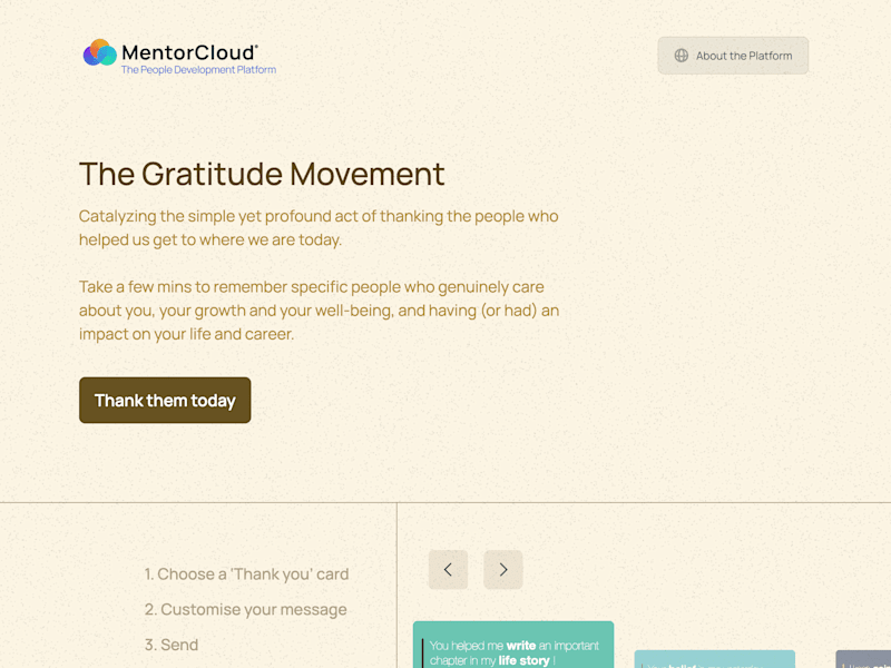 Cover image for Gratitude Movement | An initiative by MentorCloud