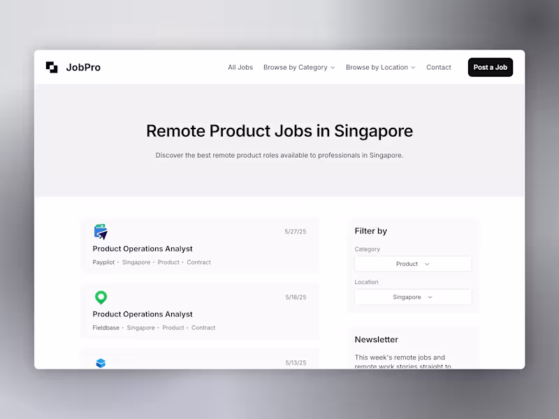 Cover image for JobPro — SEO-optimized Job Board Development