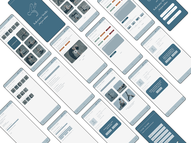 Cover image for Kakasana Studio | Mobile App UI Design
