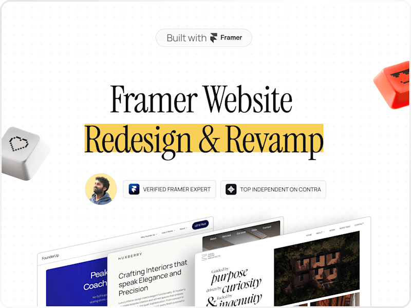 Cover image for Framer Website Redesign & Revamp