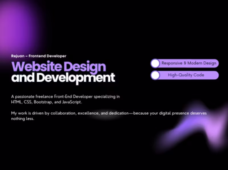 Cover image for Figma to HTML Bootstrap responsive website development