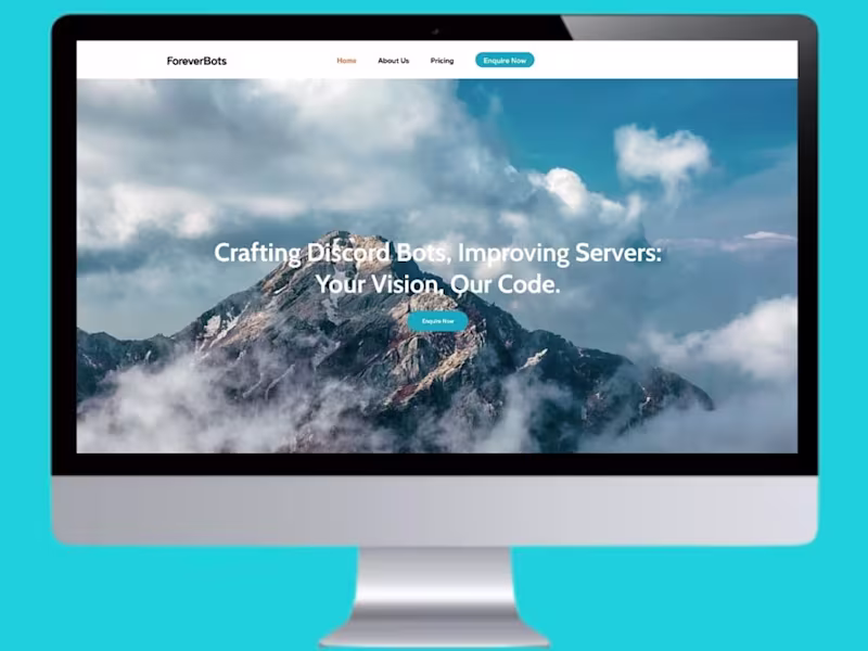 Cover image for Custom Web Design for ForeverBots