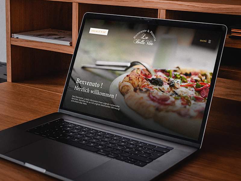 Cover image for Web design and development for a local restaurant - LaBellaVita 