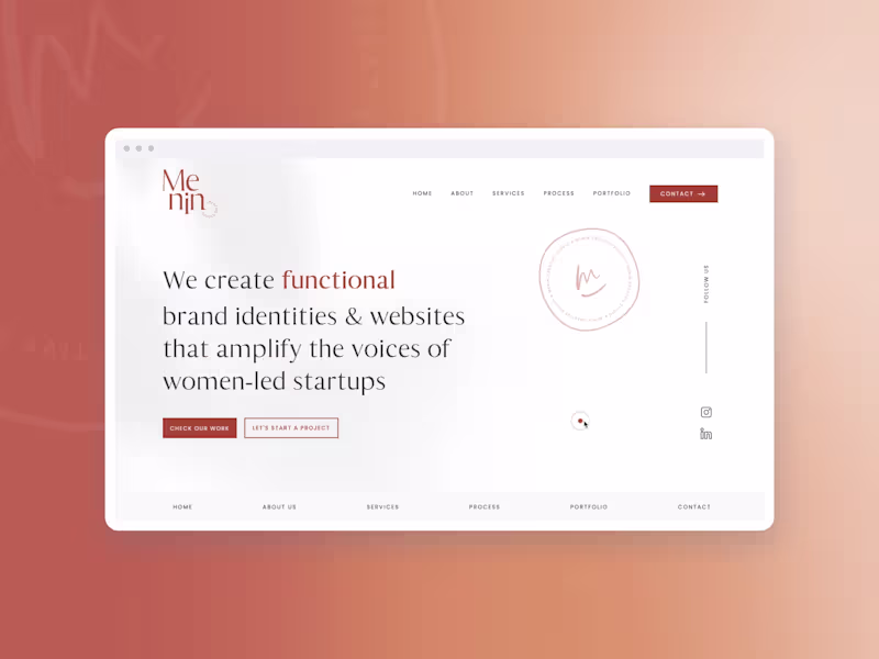 Cover image for Menin Creative Studio Website