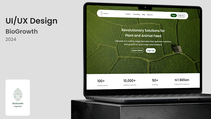 Cover image for BioGrowth Web Application 