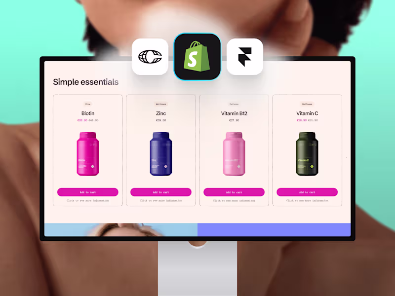 Cover image for Framer eCommerce website made for modern pharma brands