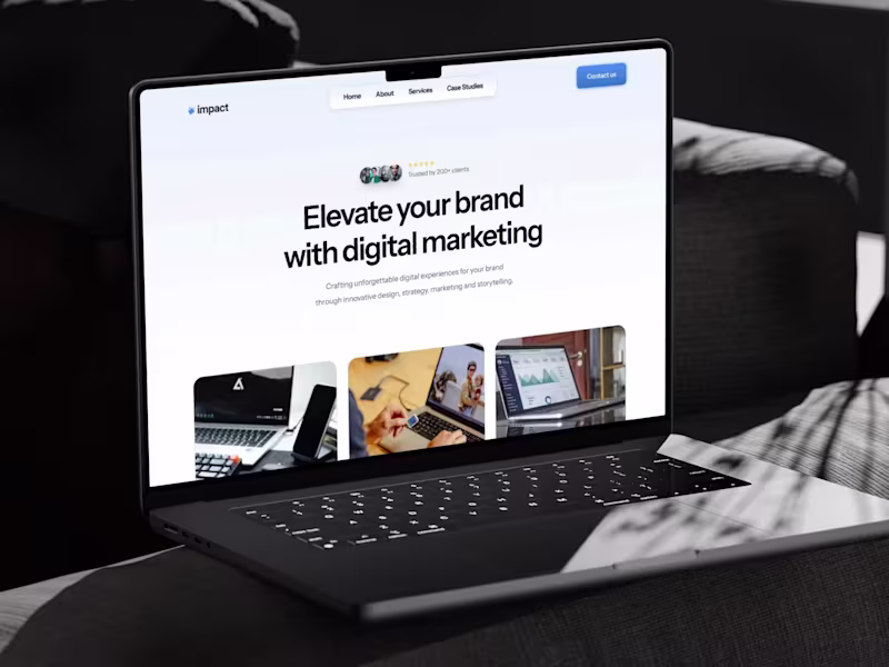 Cover image for Impact Website Template