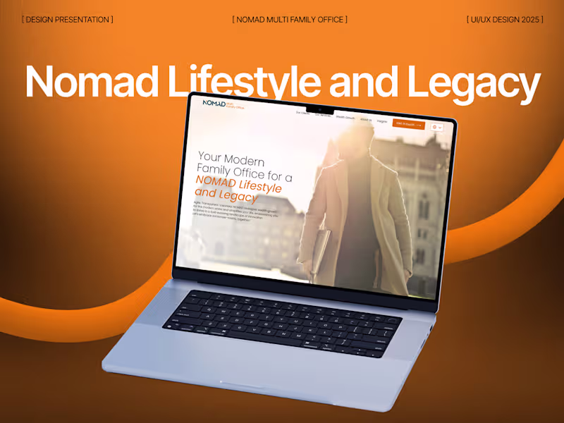 Cover image for Nomad MFO- Framer Website Design