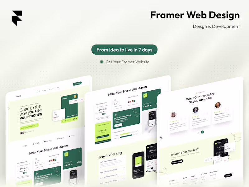 Cover image for High-Converting Framer Website Design and Development