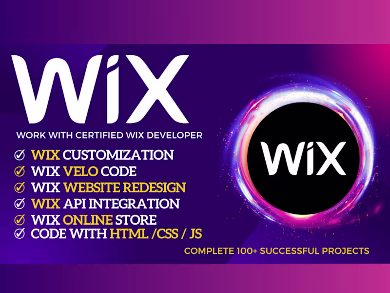 Cover image for I Will Develop a Custom Wix Widget Using Wix Velo for You!