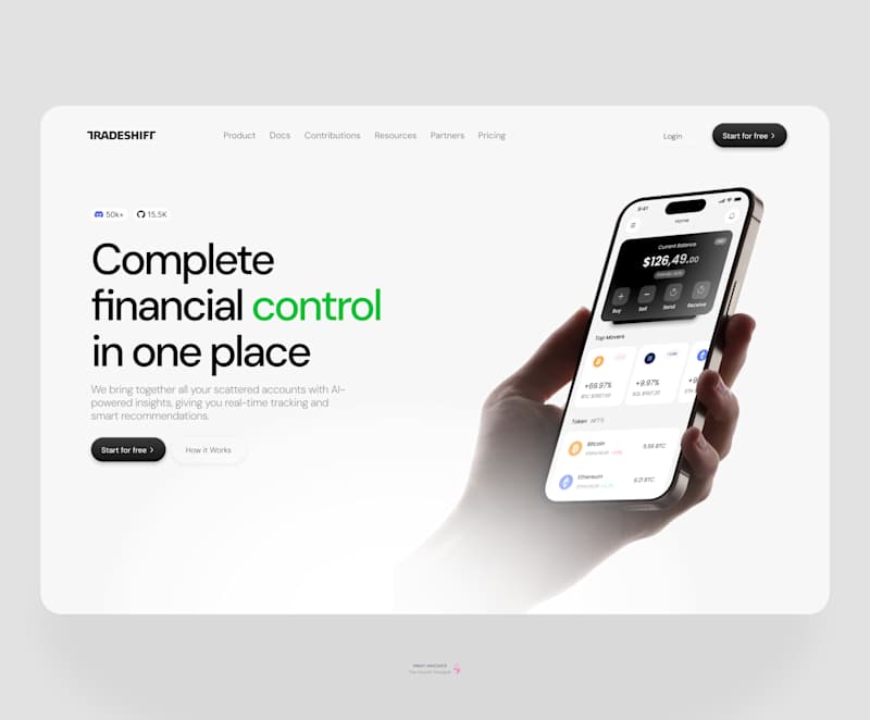 Cover image for Fintech Hero Section Redesign for Tradeshift