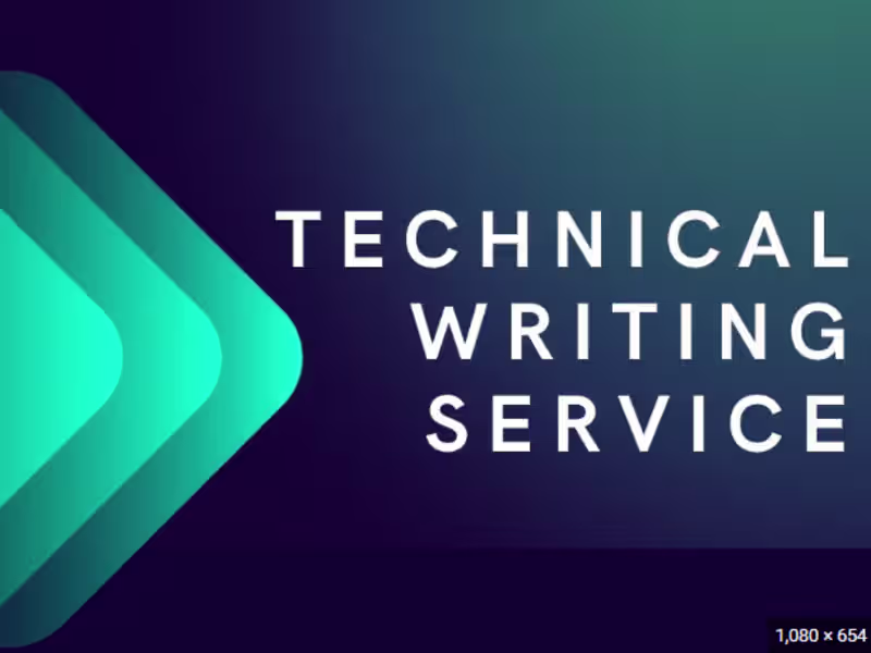 Cover image for Technical Writing Services