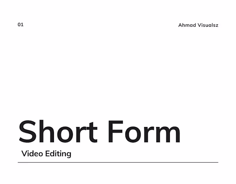 Cover image for Short Form Videos