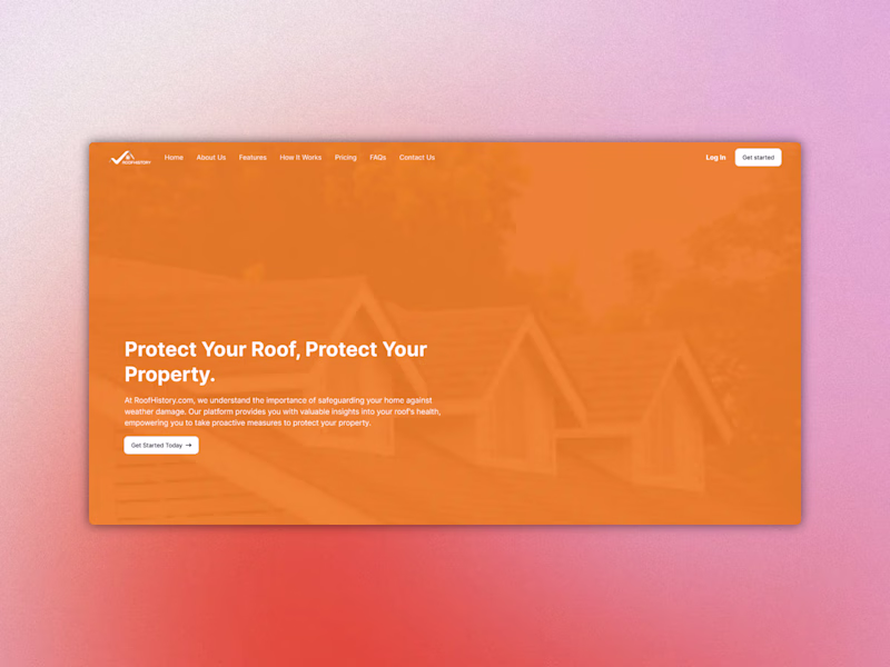 Cover image for RoofHistory — Monitor & Protect Your Roof