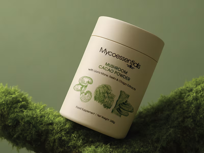 Cover image for Mushroom Cacao Product Line Visual Identity