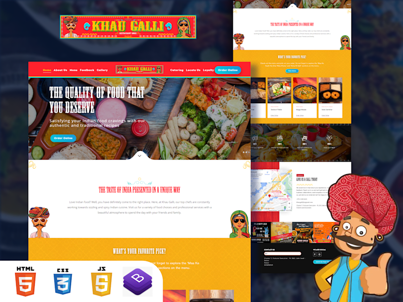 Cover image for Khau Galli Website