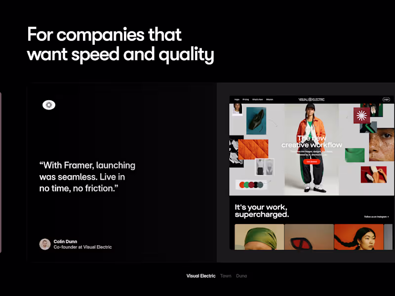 Cover image for Framer Switch - Speed & Quality 