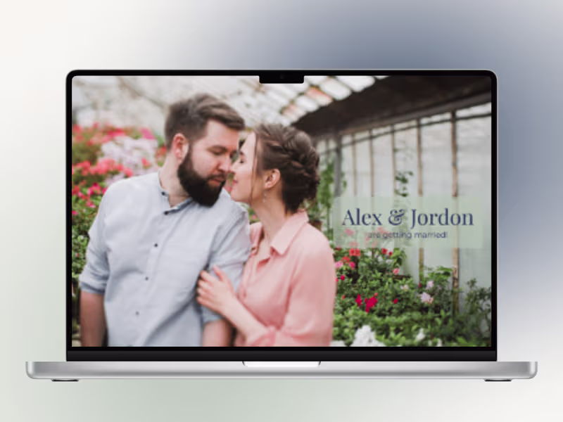 Cover image for Wedding Announcement Website