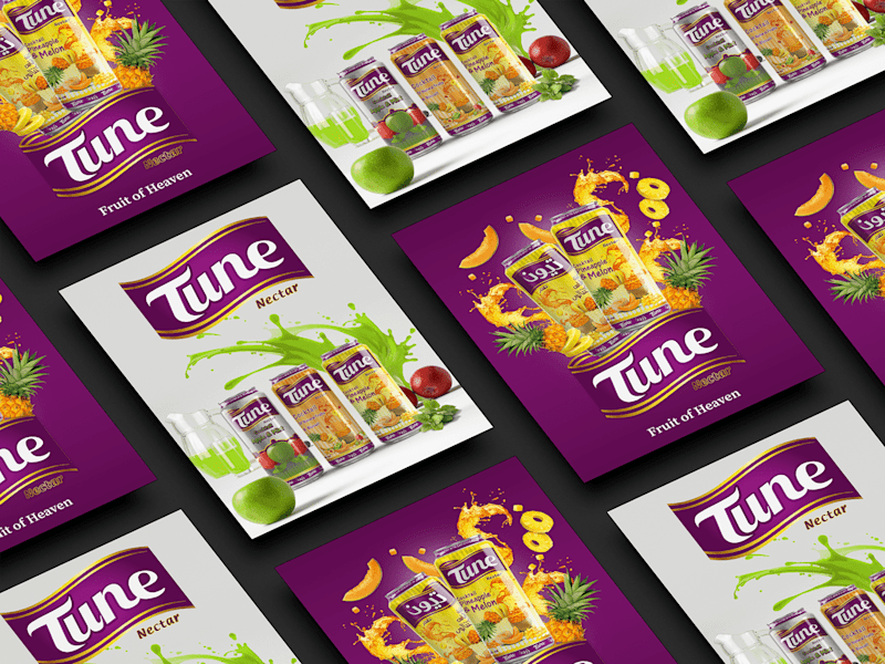 Cover image for TUNE Juice - Brand Development & Packaging Redesign :: Behance