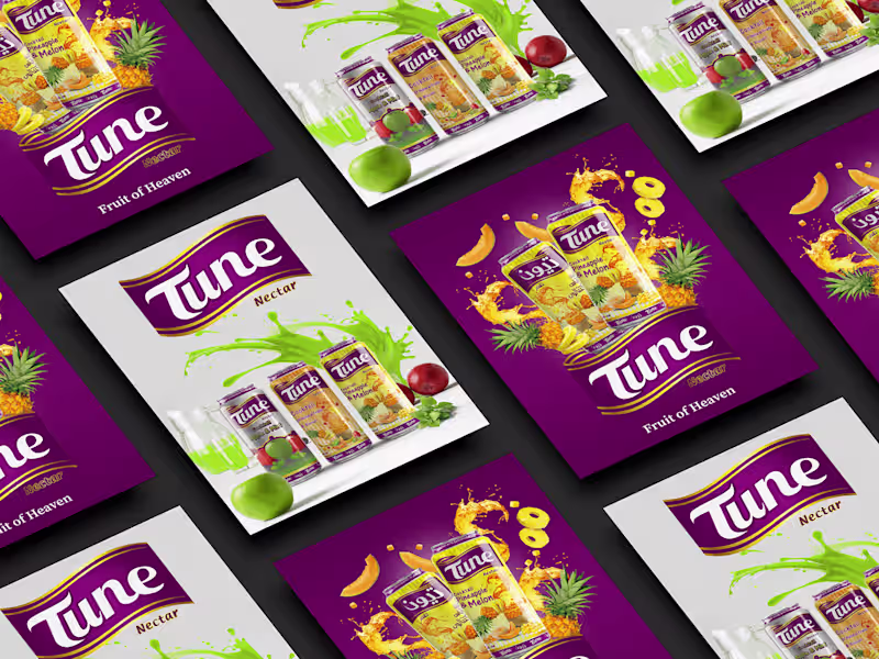Cover image for TUNE Juice - Brand Development & Packaging Redesign :: Behance