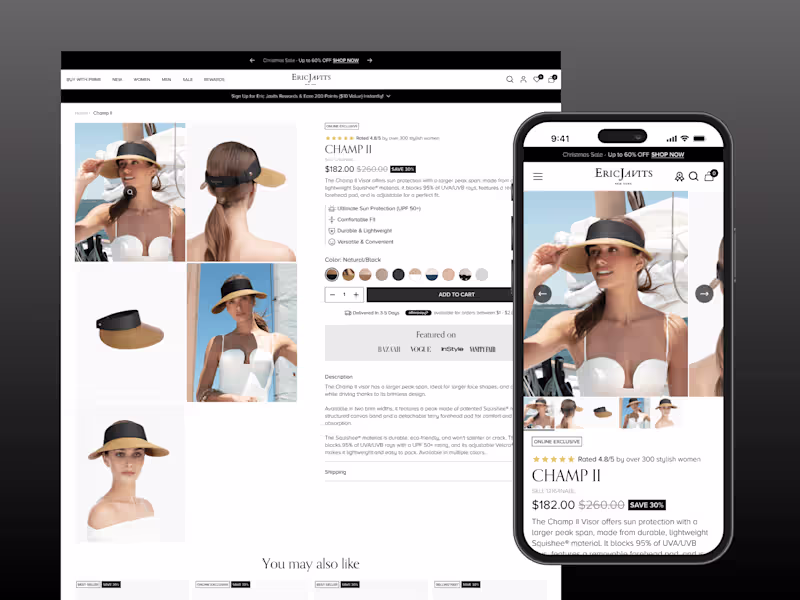 Cover image for Eric Javits Product Page Redesign