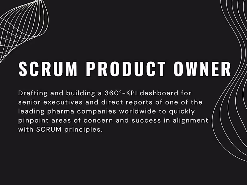 Cover image for Building C-Suite Dashboard as SCRUM Product Owner