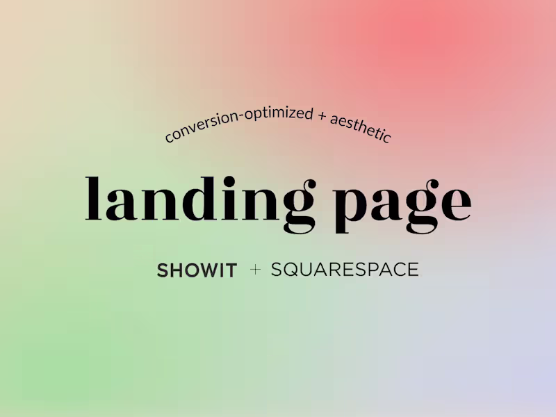 Cover image for ✨ Express Landing Page (Squarespace Or ShowIt)