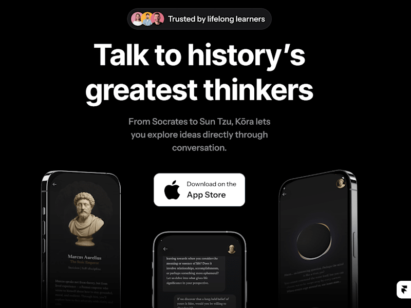 Cover image for Kōra – Conversational AI Philosophy App