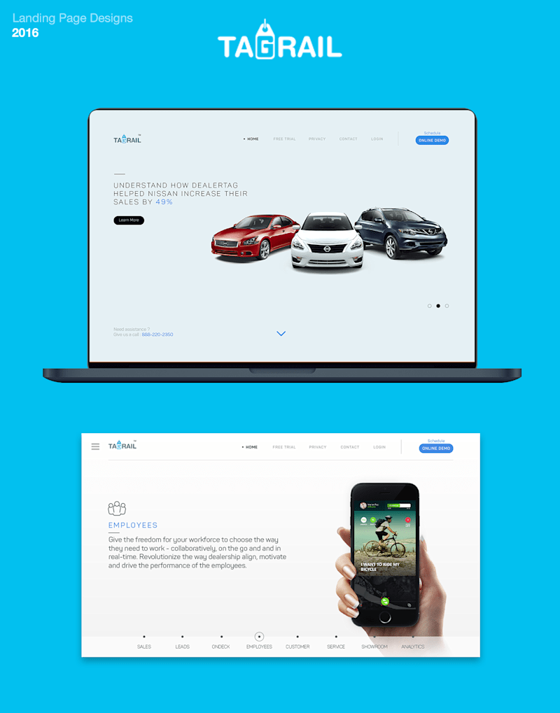 Cover image for Website Landing Page UI Design
