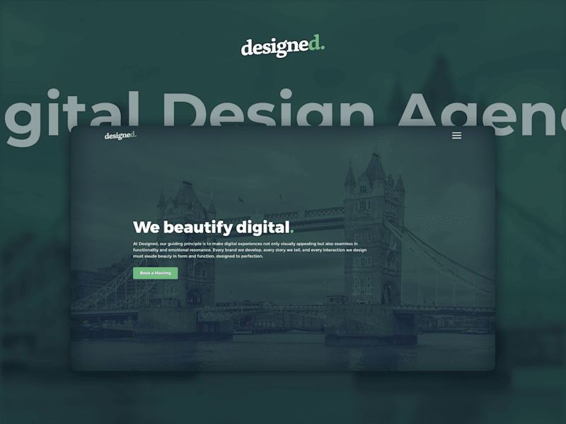 Cover image for Designed Agency Website