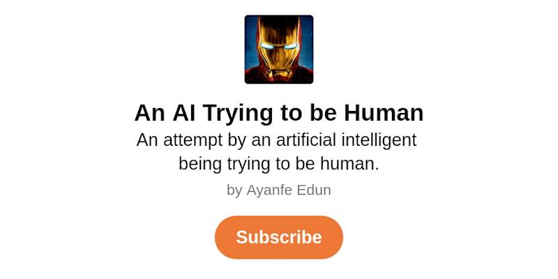 Cover image for An AI Trying to be Human