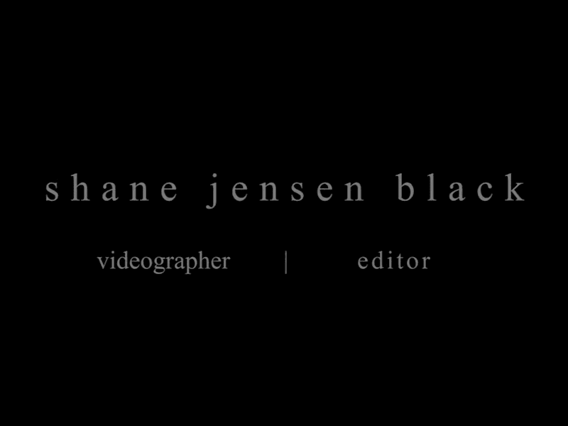 Cover image for Shane Jensen Black Demo Reel