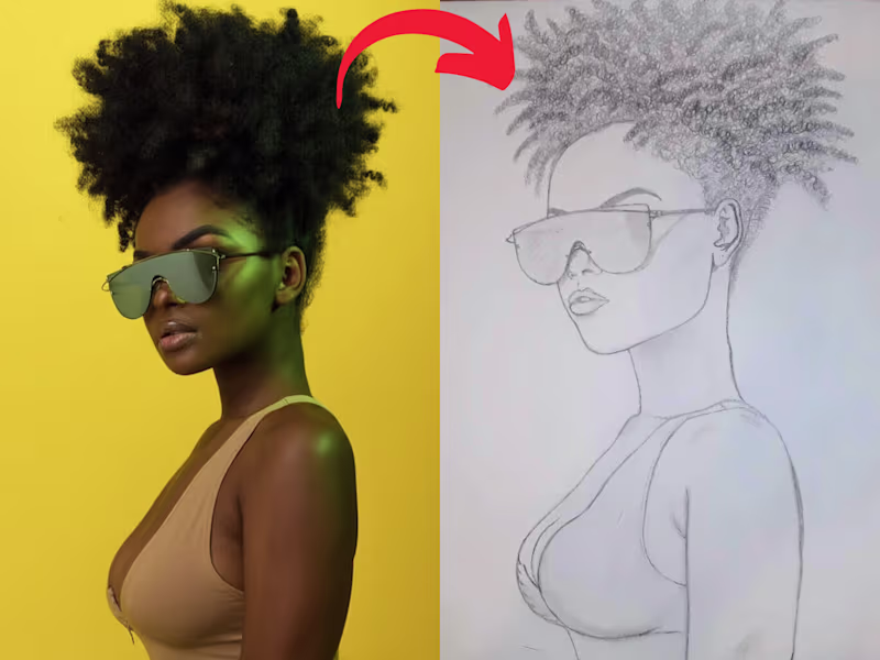 Cover image for I will hand draw a unique portrait for you within 24 hours.