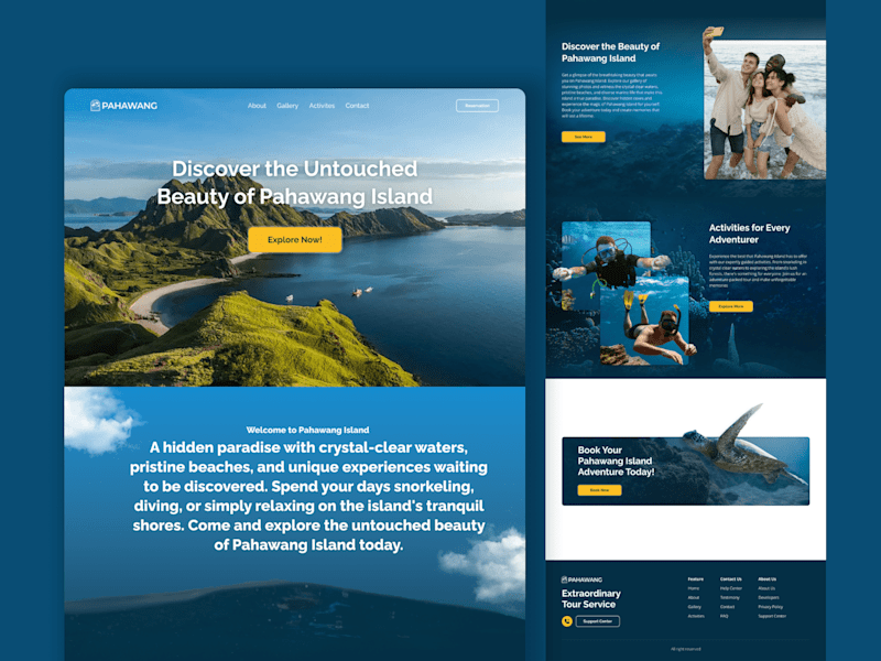 Cover image for Vacation Landing Page - Pahawang Island
