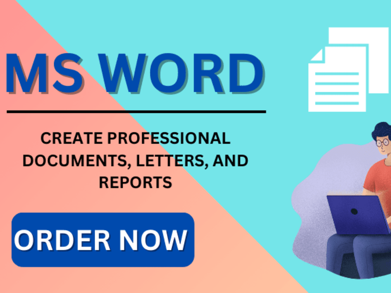 Cover image for I will create professional documents, letters, and reports
