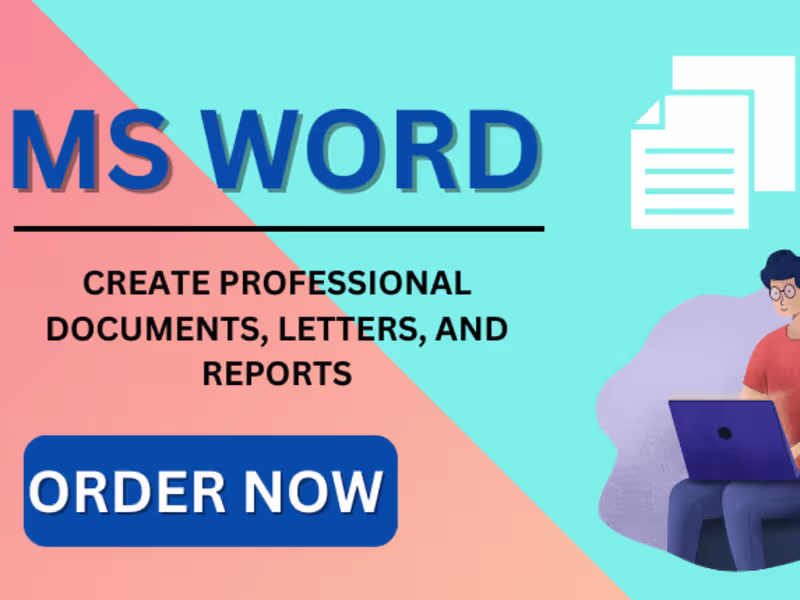 Cover image for I will create professional documents, letters, and reports